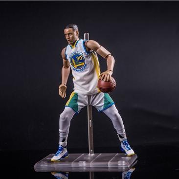 China Cartoon Toy 1/9 22cm PVC GSW NBA Stephen Curry Action Number Toys for sale