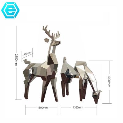 China Europe OEM ODM Frp DEER Sculpture Customized Manufacture Art And Crafts For Office Parks for sale