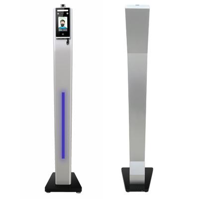 China 110cm Touch Screen Floor Stand For Adult Face Recognition Terminal Temperature Measurement for sale