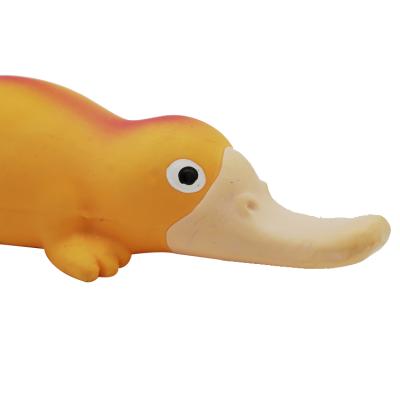 China Top Selling Viable Goods Cute Amazon Platypus Platypus Teeth Cleaning Massage Pet Chew Toys for sale