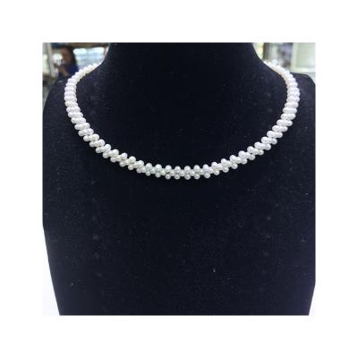 China Unique Vintage Bridal Jewelry White Small Size Multi Layer Freshwater Pearl Necklace True for sale