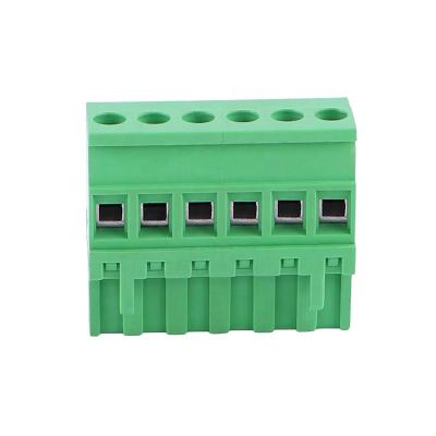 China PA66 UL94V-0 Pitch 7.62mm Screw Pluggable PCB Electrical Terminal Block for sale