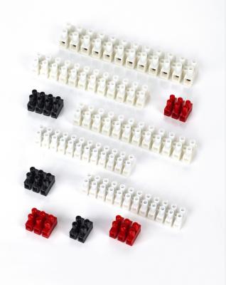 China PA66 type 2way/3way/4way/6way/8way/10way/12way U type terminal block electrical wire connector with white black red color for sale