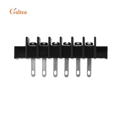 China PA66 Golten 25H-A 7.62mm 3ay 4way 6way 8way Barrier Terminal Block for sale