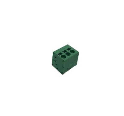 China PA66 UL94V-0 5.0mm PCB Spring Terminal Blocks 3P Pitch With Straight Pin for sale