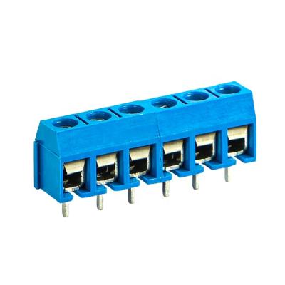 China PBT 5.00mm PCB Screw Terminal Block Golten Carton Box Screw Terminal blocks for sale