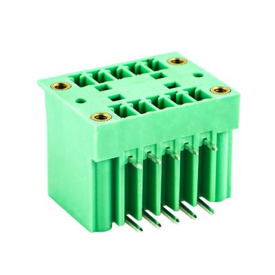 China Custom PA66 Golten 300V 8A PA66 Electrical Terminal Block Connector for sale