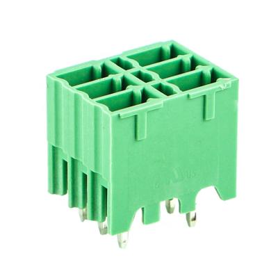 China PA66 4/6/8/10/12/14/16/18 pin way 3.5mm pluggable terminal block for sale