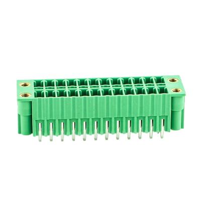 China PA66 2-24 3.50mm 3.81mm Transformer Terminal Block Pluggable Connectors for sale