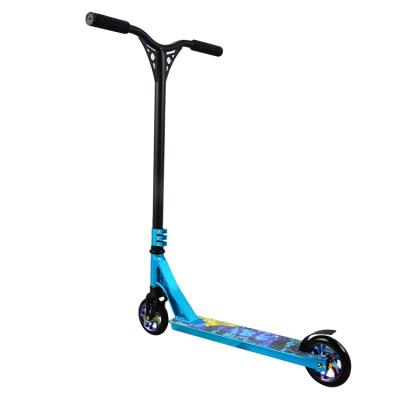 China Custom PU+Aluminum Freestyle 360 ​​Stunt Scooter 2 Wheels Kick Foot Scooters 110mm Wheels Pro Stunt Scooter Freestyle for sale