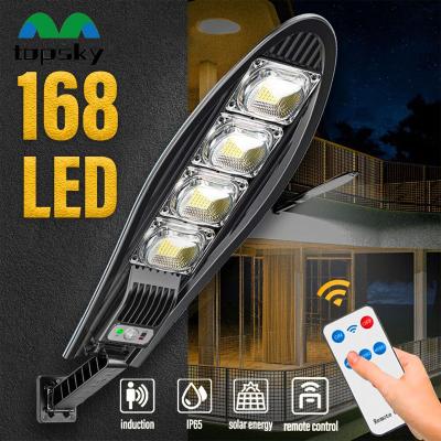 China Garden 80W All In One Integrated LED High Brightness Motion Sensor Solar Powered Street Lights for Garden Yard Door for sale