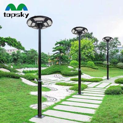 China High Light Efficiency Human Body Induction Remote Control Waterproof Ip66 Street Lights Outdoor Abs 800w 900w Ufo All In One Led Solar Garden Light for sale