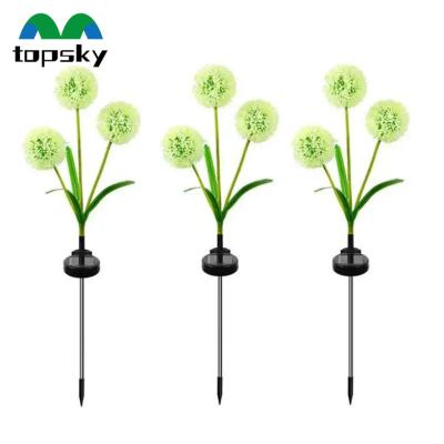 China Garden Garden solar light IP65 outdoor waterproof led Decoration Dandelion with Colour Changing solar garden light for sale