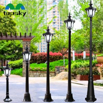 China European Classical For home pathway Hot Sale Outdoor Waterproof Solar post Light Gate Pillar lamp Landscape Courtyard Fence Garden Light for lawn for sale