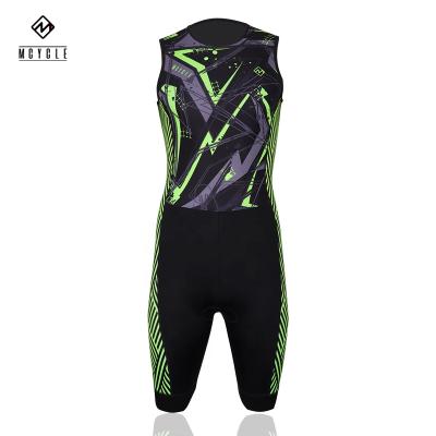 China Custom Mens Wear Triathlon Suit One Piece Sleeveless Cycling Trisuit Antibacterial For Cycle Running Swimming for sale