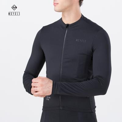 China Breathable Cycling Jersey Tops Thermal Shirts Winter Long Sleeve Cycling Running Jacket With Full Zipper for sale