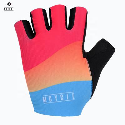 China Cycling Anti-Slip Gel Cut Outdoor Sports Laser Gloves Anti Slip Rising For MTB Road Mountain Bicycle Racing Glove for sale