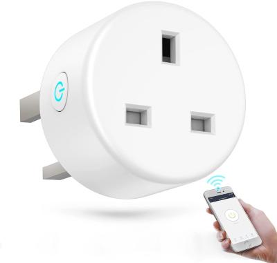 China Commercial Smart Socket 2.4GHz Wifi Alexa Mini Smart Home Plug Compatible Plug Wifi Smart UK Tuya for sale