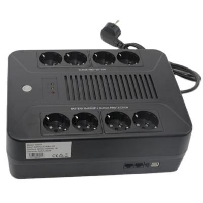 China Networking 8 Outlets With USB Charger Lithium Battery UPS 600VA 360W Surge Protector Battery Power Backup Uninterrupted Power Supply for sale