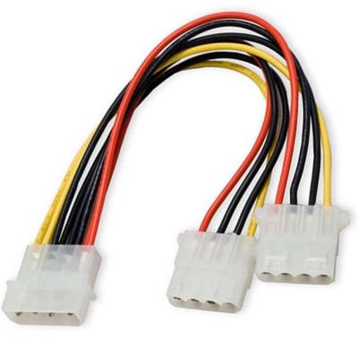 China Internal Telecom Power Splitter Cable 4 Pin Male IDE to 4 Pin Dual Female D Type PSU Power Cable. of the idea socket for sale