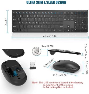 China RATEL 2.4GHz Wireless Combo Ultrathin Silent Ultra-thin Normal Wireless Mouse Keyboard And Keyboard Mouse Set With USB Receiver for sale