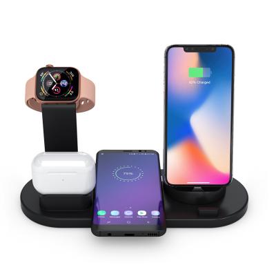 China New Popular Private Model 10W Three-in-One Wireless Charger For Apple Watch Headphone Wireless Charger Bracket for sale