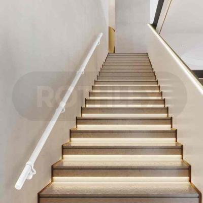 China Modern Rothley Stairwell Stair Way Handrail Railing For Stairs Steps 304 Metal Hand Rails For Steps for sale