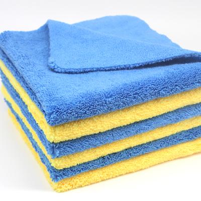 China Sustainable Microfiber 380gsm Edgeless Car Detailing Towel Free Samples Auto Cleaning Cloth for sale