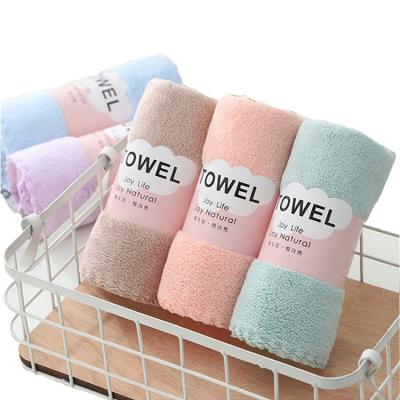 China High Density Microfiber QUICK DRY Coral Fleece/Coral Velvet Towel For Bathroom for sale