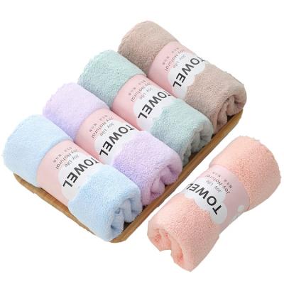 China Hotel Spa Microfiber Wash Cloth Super Soft Thick High Density QUICK DRY Absorbent Towel For Face for sale