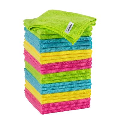 China Large Pink Grade Microfiber Car Towel Durable Gray Yellow Thick Professional Car Cleaning Cloth 800gsm 500gsm 300gsm for sale