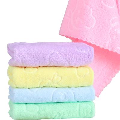 China Custom Small QUICK DRY Coral Fleece Hooded Glass Cleaning Towels Soft Facial Bath Sets Towel for sale