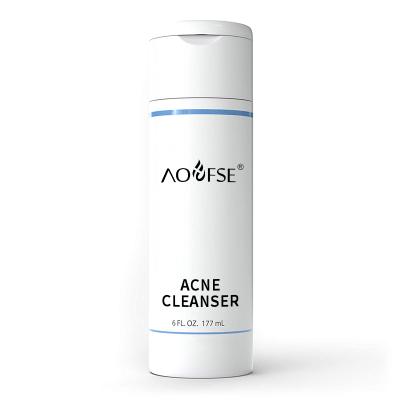 China Natural Organic Acne Treatment Private Label Face Wash With Moisturizer Whitening Treatment Foam Acne Cleansing Facial Cleanser for sale