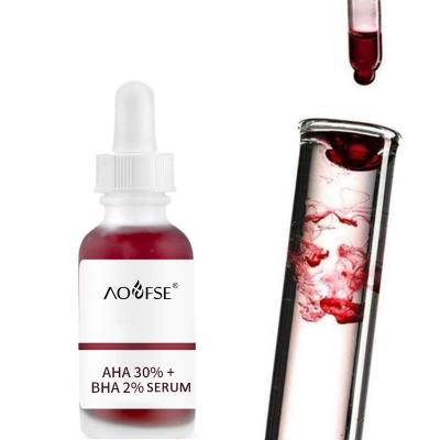 China Anti Aging Private Label Face Serum AHA 30% and BHA 2% PHA Peeling Soloution Acne Treatment AHA BHA Serum for sale