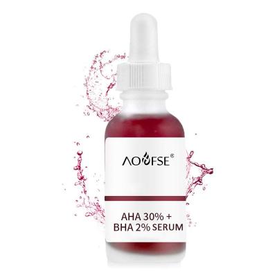 China BHA 2% BHA 2% Aha 30% Acne Peeling BHA 2% Skin Care Serum Solution Skin Repair Aha BHA Serum Anti Skin Revitalizer Skin Revitalizer Private Label Acne Peeling Serum for sale