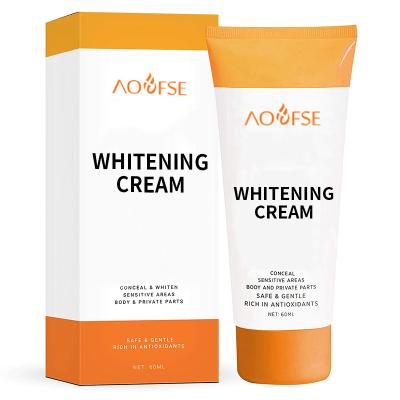 China Bleaching whitening dark skin anti wrinkle anti aging to nourish and protect skin organic whitening body cream for sale