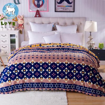 China Anti-pilling Blankets 100% Blanket Customized Logo Flannel Star Polyester Flannel One Ply Soft for sale