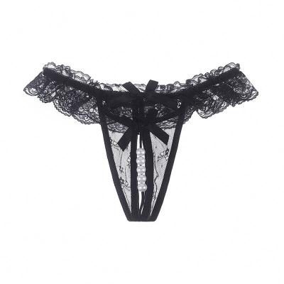 China Breathable Women's Sexy Underwear Lace Shorts G-String Panties for sale