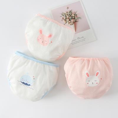 China Reusable and comfortable. 2 Pack Baby Boy Toliet Pee Potty Training Pants Infants Washable Cotton Mesh Diaper Pants for sale