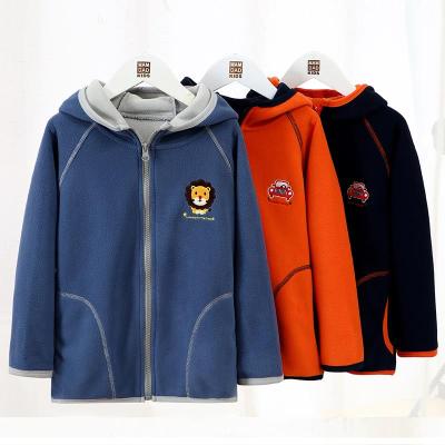 China wholesale Anti-wrinkle fleece jacket hoodie 2020 autumn winter fashion children clothes embroidery cartoon boys girl for sale