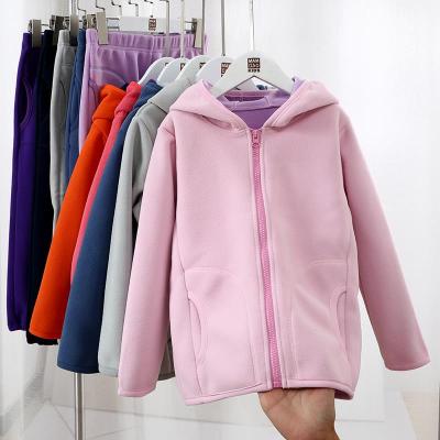 China 2020 wholesale casual kid clothes autumn and winter hoodie kids fleece boy girl dress set for sale