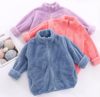 China Plus size 2021 autumn children's clothing thick fashion warm zipper outwear kids boys girls winter coat for kids for sale