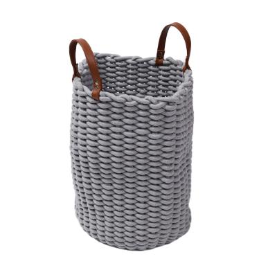 China Traditional Bathroom Storage Baskets With Handles Organization Storage Bin Laundry Basket Baskets for sale