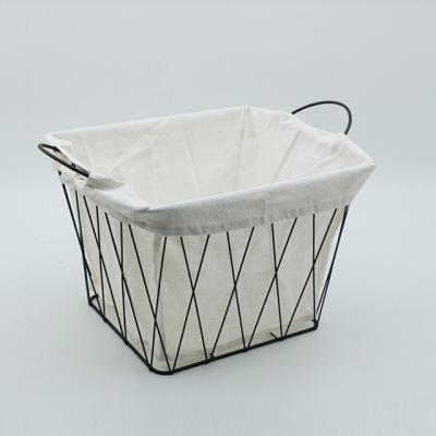 China Viable Aspire Metal Wire Baskets For Storage Cloth Storage Basket for sale