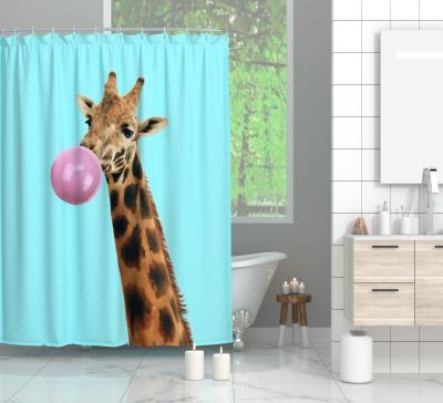 China Sustainable Designer Waterproof Bathroom Bathroom Curtain Plus Luxury Shower Curtain Sets for sale