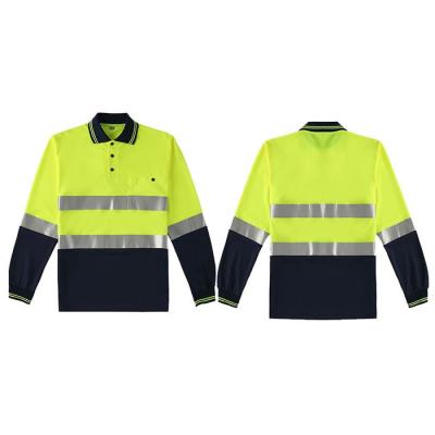 China Plus Size Ready To Ship Ready Running Short Sleeve HIGH Visibility Industrial Work Reflective Shirts for sale