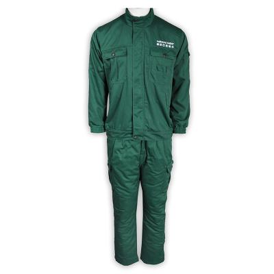 China Cheap green comfortable cotton worker price factory size coveralls auto repair material work more uniform clothes uniform for sale