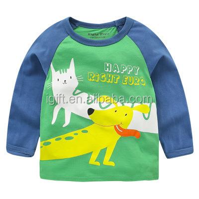 China Anti-pilling Customize RPET Plastics FAMA Factory Kid Raglan Sleeve Plain T-shirt Kids Plain Red Children's T-shirts for sale