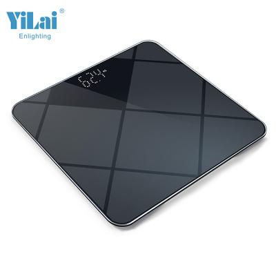 China Hot Selling Cost Effective Bathroom Scales LCD Display Safety Glass Platform 6mm Tempered Bathroom Scale 180kg for sale