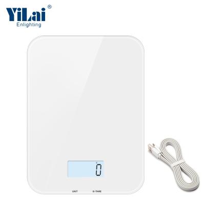 China Weight Measuring China Newest Grams Tempered Glass LCD Digital Measuring Electronic Kitchen Weighing Custom Food Electronic Scales for sale